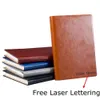 Blocos de notas A4 A5 Business Leather Notebook Escrevendo Notepad Papelaria Presente de Aniversário Diário Diário Panner com papel interno em branco 231201