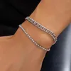 Charmarmband kunjoe mäns 2st punk metall lådkedja dubbel spänne armband set hip hop silver color kuban länk