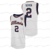 2021 Jersey de l'Illinois Fighting Illini NCAA College Basketball Jerseys Ayo Dosunmu Kofi Burn Trent Frazier D