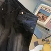 Kadınlar Kot Siyah Kadın Kot Partisi Yüksek Bel Vintage Düz Bol Gökyüzü Pantolon Sokak Giyim Amerikan 2023 Moda Kış Geniş Bacak Denim Pantolon231201