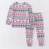 Trajes a juego de la familia 2024 Conjunto de pijamas de Navidad Navidad Adulto Niños Madre e hija Padre Hijo Ropa de dormir Pijamas de bebé Look 231201