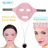 Appareils de soins du visage 3D masque en silicone électrique EMS Vibration V masseur de visage Anti-rides aimant Massage visage levage minceur Machine de beauté 231130