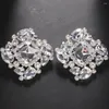 Dangle Earrings Luxury Rhinestone Oversized Square Gem Stud Bridal Statement For Girl Crystal Geometric Big Drop Gift