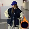 Felpe con cappuccio da donna Autunno Inverno Moda Bomber Giubbotti per donna Streetwear Uniforme da baseball Cappotto oversize e cappotti larghi Studente