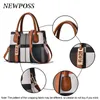 Poss Handbag Mulheres costurando bolsas de mensagens selvagens Marca de designer saco de ombro xadrez feminino 231221