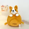 School Bags Children's Cartoon Dog Backpack Girl Cute Bear Plush Doll Schoolbag Birthday Gift