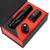 Tattoo Machine Flux Wireless Kit Coreless Motor 1800mAh Battery Power PMU RotaryTattoo Pen Set with 28MM Grip 231130