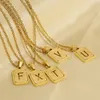 Hanger Kettingen Vintage Stijl Stijlvolle Roestvrij Stalen Ketting Uitgeholde Engelse Letters Superieure Gevoel Frosted Sleutelbeenketting Voor Meisjes