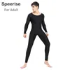 مرحلة ارتداء speerise الكبار spandex سكوب الرقبة unitard الرجال رقص زي كامل الجسم بوسس