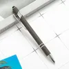 Caneta esferográfica fosca stylus touch pen 18 cores escrita esferográfica papelaria material escolar de escritório presente