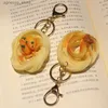 Keychains Lanyards New Food Keychains Children Play Toys Fun Bag Pendant Chef Cook Keyring Restaurant Client Promotional Gift R231201