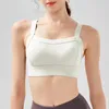 Yoga-Outfit, gekreuzter Schultergurt, BH, Brustpolster, Laufsport, Fitnessstudio, Oberteil, Damen, Stretch, Pull-Up-Unterwäsche, Weste, Fitness-Tanktop