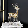 Decorative Objects Figurines Nordic Home Decoration Transparent Acrylic Animal Statue Living Room TV Cabinet Creative Sculpture Modern Craft Gift 231130