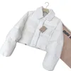 Autumn and Winter Corduroy Short Down Cotton Jacket Age Reducing Girl Style Temperament Doll Collar Stereoscopic Cutting