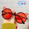 Lunettes de soleil dessin animé enfants filles marque oeil de chat enfants lunettes garçons UV400 lentille bébé soleil mignon lunettes nuances pilote lunettes