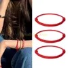 Bracelets de charme 10 pièces Bracelet à cordes rouges Couple Bracelet réglable tresse corde mince bracelets cadeau pour femmes et filles C9GF