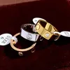 Love Ring For Women Screw Rings For Men Ice Up Ring Diamond Engagement Wedding Jewellery Woman 18k Gold Plated Party Accessories W240s