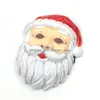 Party Masks Neon Led Lighting Father Christmas Mask Santa Claus Cosplay El Flashing Kriss Kringle For Drop Delivery Home Garden Fest Dhk9L