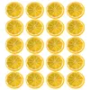 Party-Dekoration, 20 Stück, Mini-Imitat-Scheiben, Esstisch-Obstscheiben, Kunststoff, künstliche Zitronen, getrocknete Orange
