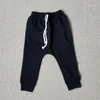 Pantaloni Taglia 90-130 Abbigliamento per bambini per bambini Pantaloni per bambini per neonate Ragazze Harem Candy Tinta unita Nero