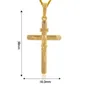 Klassieke sieraden Jesus Cross hanger 18k geel goud gevuld kruisbeeld hanger Chain281D