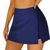 Rokken Zwemmen Voor Vrouwen Split Badpak Rok Ingebouwde Shorts Hoge Taille Badpak Bodems Vrouwelijke Yoga Strand