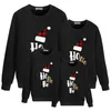 Aile Eşleşen Kıyafetler Aile Noel Sweaters Baba Anne Kızı Eşleşen Kıyafetler Yıllık Hoodies Giyim Anne ve Ben Giysileri 231130