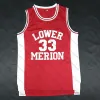 NCAA 33 Bryant Lower Merion School JERSEY Double Stiched IN STOCK High Quality Basketball Jerseys