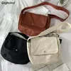 Akşam çantaları Crossbody çanta tuval vintage kitap allmatch katı harajuku moda eğlence öğrencileri şık sokak bf ulzzang retro ins 231130