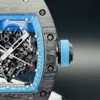 055 montre de luxe Luxe Klassiek Horloge handmatig mechanisch uurwerk TPT koolstofvezel kast designer horloges heren Horloges Horloges