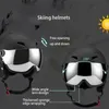Skidhjälmar 2023 Winter Outdoor Eye Protection Breattable Snow Fall Prevention Thermal Sports Skiing Adults 231130