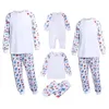 Familjsmatchande kläder Julpyjamas Familj Matchande Pyjamas Santa Deer Snowman Sleepwear Suit Mor Father Kids Daughter Xmas Outfits PJS 231130