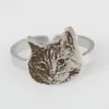 Обручальные кольца HIBODY Персонализированное изображение Кольцо на заказ DIY Pet Po Открытие головы памятный подарок 231130