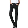 Jeans pour hommes hommes couleur unie peluche mince pleine longueur pantalon d'hiver baggy jogger hip hop streetwear vêtements masculins