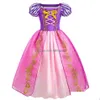 Sukienki dla dziewczynki Roszpunki Kostium Dzieci Summer D Fancy Cosplay Księżniczka Sukienka Dzieci urodziny Karnawał Halloween ubrania DHS0W