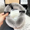 Ear muffs para mulheres inverno earwarmers macio quente cabo peludo real rex coelho cobre tempo frio 231201