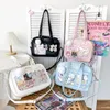 Avondtassen Japanse Kawaii Schoudertas voor Vrouwen PU Leer Itabag Transparant JK Tote Handtassen Preppy Ita Crossbody 231130