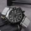 6AA Pols voor 2023 Nieuwe Heren Horloges Alle Wijzerplaat Werk Quartz Horloge Hoge Kwaliteit Top Merk Chronograaf Klok Rubber Horloge band Mannen Mode R02