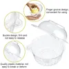 Cadeau cadeau 100pcs boîte d'emballage en plastique transparent jetable avec couvercle récipient alimentaire pour desserts fruits pain fête faveur gâteau boîtes de cupcake