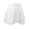 Lu Shorts Align Lemon Yoga Летняя юбка с высокой талией Одежда для тенниса Плиссированная юбка Спортивные юбки для бега Женское спортивное платье для фитнеса для девочек Jogger