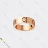 Liebesringschmuckdesigner für Frauen Designer Ring Diamond Ring Titanium Stahl Gold.