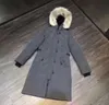 Vazu Piumino da Donna Parka Piumino d'Oca Stile Canadese da Donna Cappotto Coreano Parker Medio Lungo Ispessito Caldo Impermeabile e Sottile