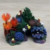 Coral Aquarium Artificial Coral Decoration Resin Fish Tank Landscaping Decor Hiding Mountain Cave Betta Fish Hideaway Rock Coral Reef 231201