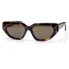 Sunglasses Retro Square Colorful Thick Frame Ladies 2023 Fashion Gradient Gift Box Glasses