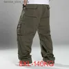 Pantaloni da uomo Plus Size 7xl 8XL primavera Autunno Uomo pantaloni cargo spessi pantaloni high street tasche stile safari Skateboard fuori porta pantaloni dritti Q231201