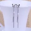 Boucles d'oreilles en argent 925, aiguille, mode papillon, glands pour dames, bijoux Anti-allergie, cadeau de noël, goutte