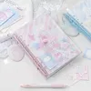 Quaderni Kawaii Notebook adorabile stile americano Blocco note 96 fogli 6 raccoglitore ad anelli Quaderno per diari Cancelleria carina Scrapbooking Diario Studente 231201