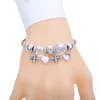 Strand Zinc Alloy Bee Metal Bracelet Pendant Crystal Spring Beads Love Mood Couple Korean Version Fresh And Many Styles