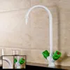 バスルームシンク蛇口実験室純粋な銅水タッププロフェッショナルとコールドデュアル使用グースネックシングルマウス蛇口1ピース