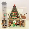 Świąteczne materiały zabawek w magazynie 10275 ekspert kreatywny Winter Village Club House Sleigh Tree Building Building Bricks Toy Kid Prezent Bożego Narodzenia 231130